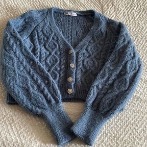 Zara knit cropped cardigan
